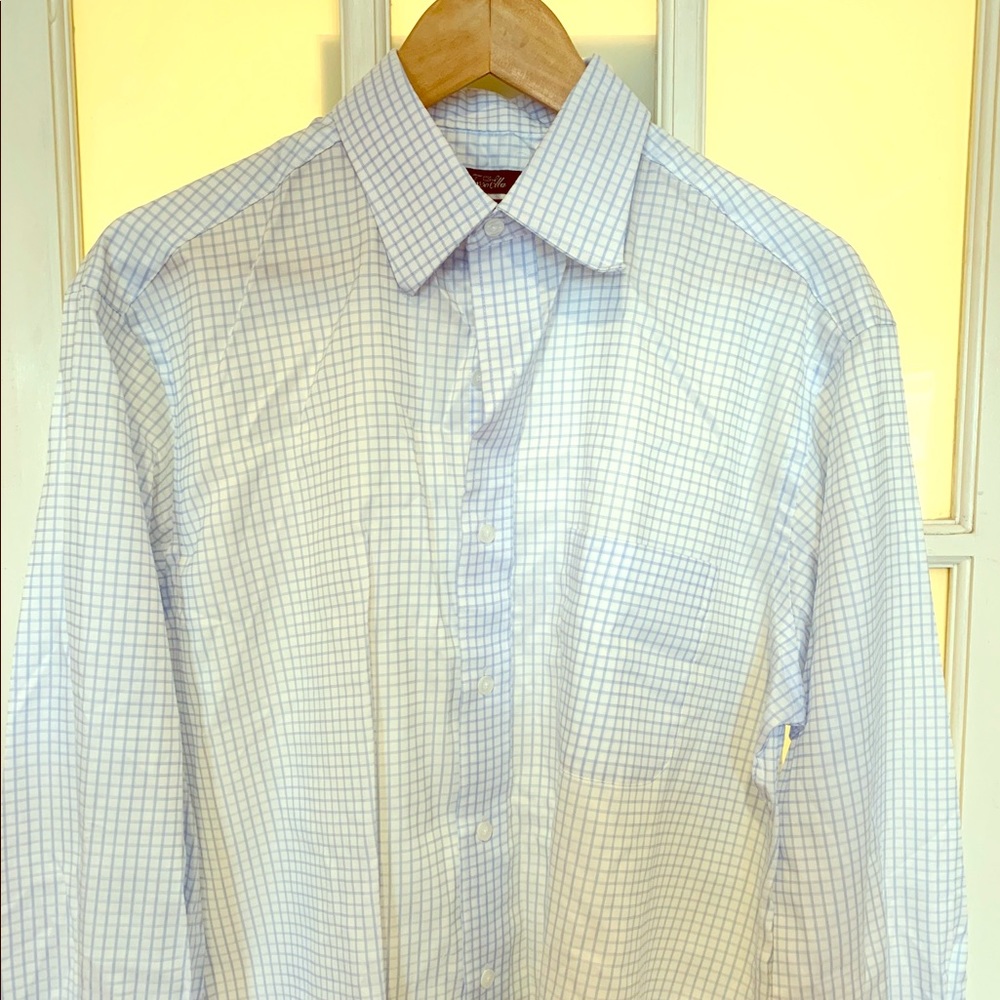 New Tasso Elba Easy Care Dress Shirt 15.5 34-35